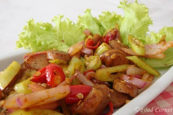 Spicy Devilled Kochchi Sausages 🌶️