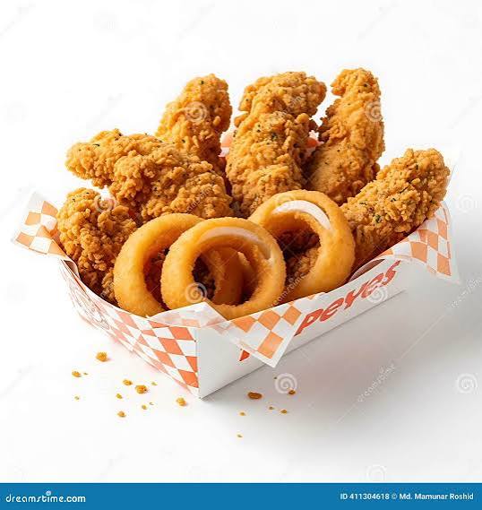 Fried Chicken with Onion Ring